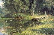 Polenov, Vasily Overgrown Pond oil painting artist